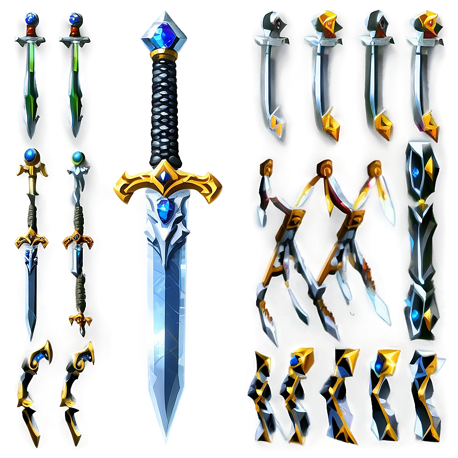 Battle-ready Diamond Sword Png 05252024