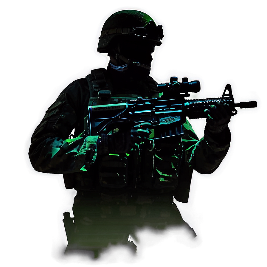 Battle Soldier Silhouette Png Wft27