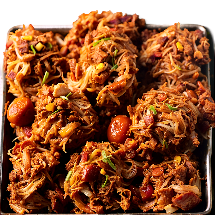 Bbq Pulled Pork Stuffing Png Bmj98