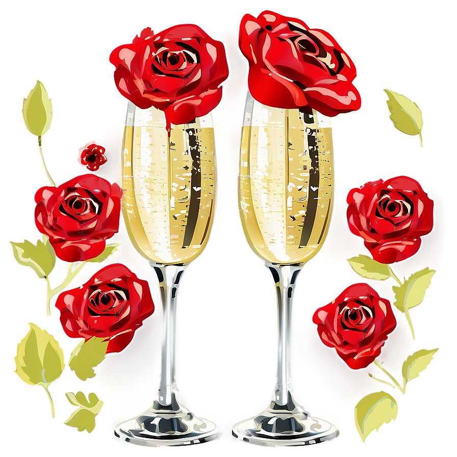 Be My Valentine Champagne Png Wva67