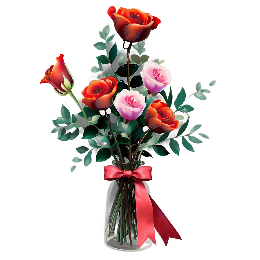 Be My Valentine Floral Bouquet Png Mpv