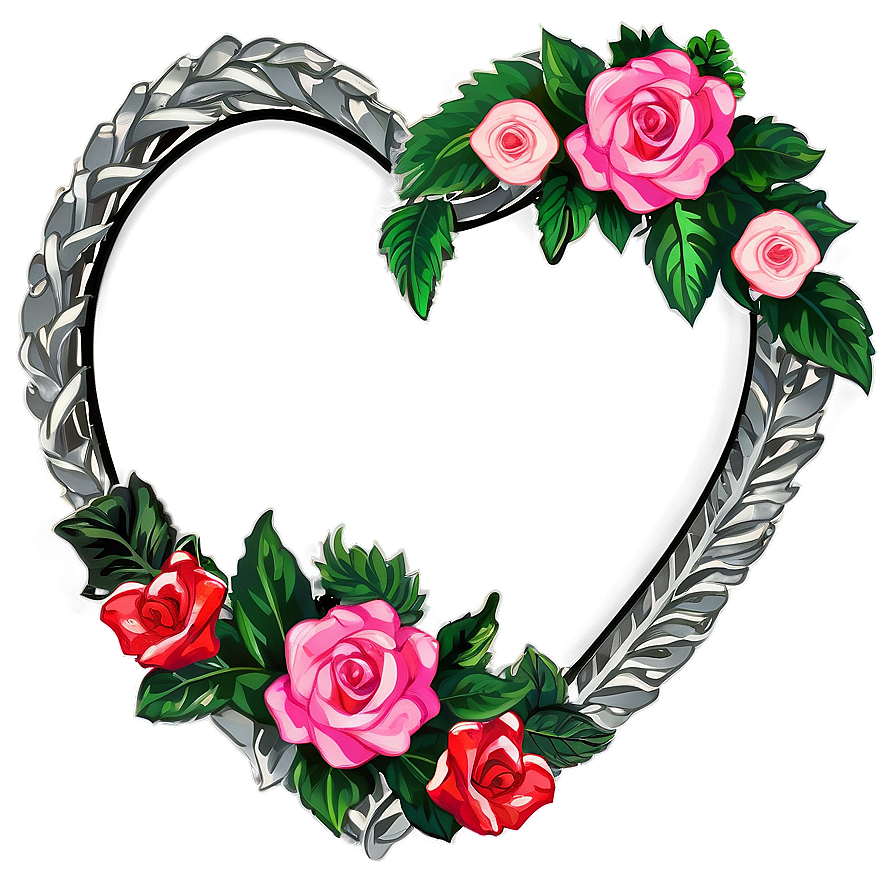 Be My Valentine Heart Wreath Png 06282024