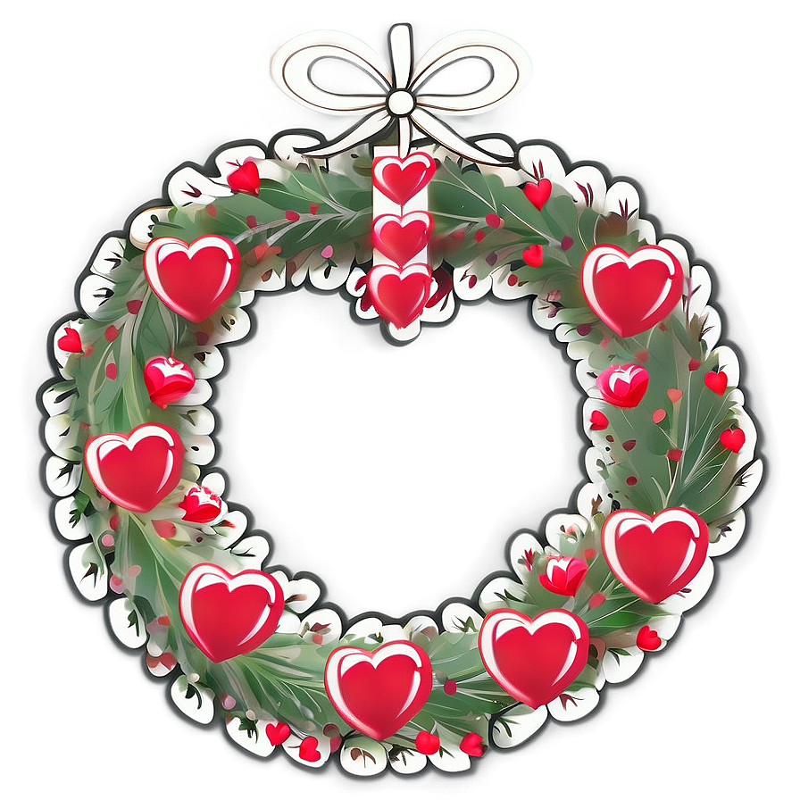 Be My Valentine Heart Wreath Png Tgn5