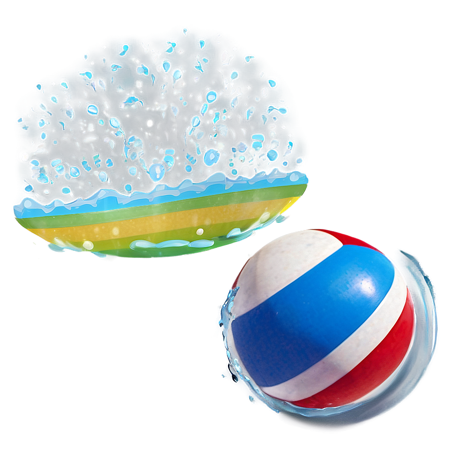 Beach Ball In Water Png Mpb68