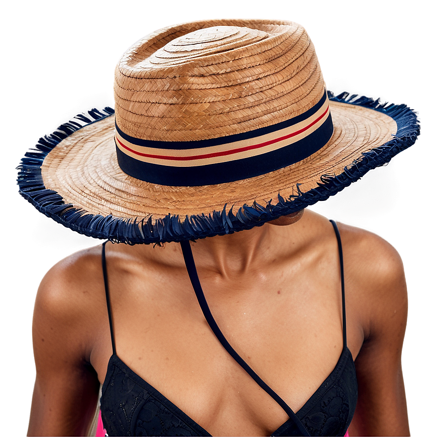 Beach Hat With Fringe Png 75