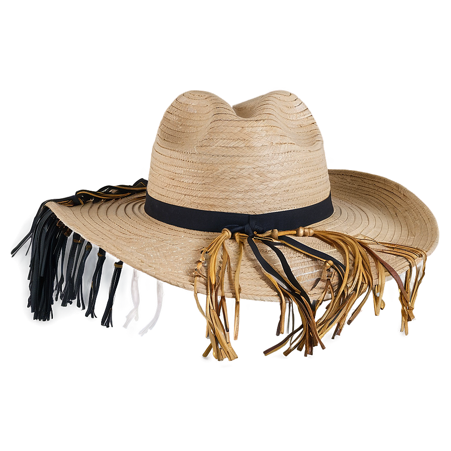 Beach Hat With Tassels Png 06212024