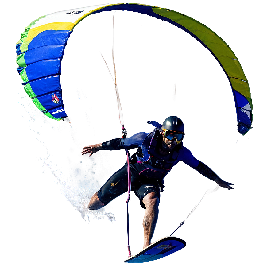 Beach Kite Surfing Png 06132024