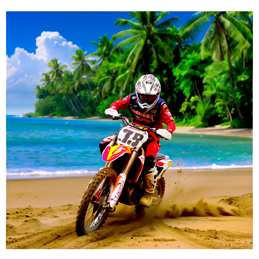 Beach Motocross Racing Png Yhs