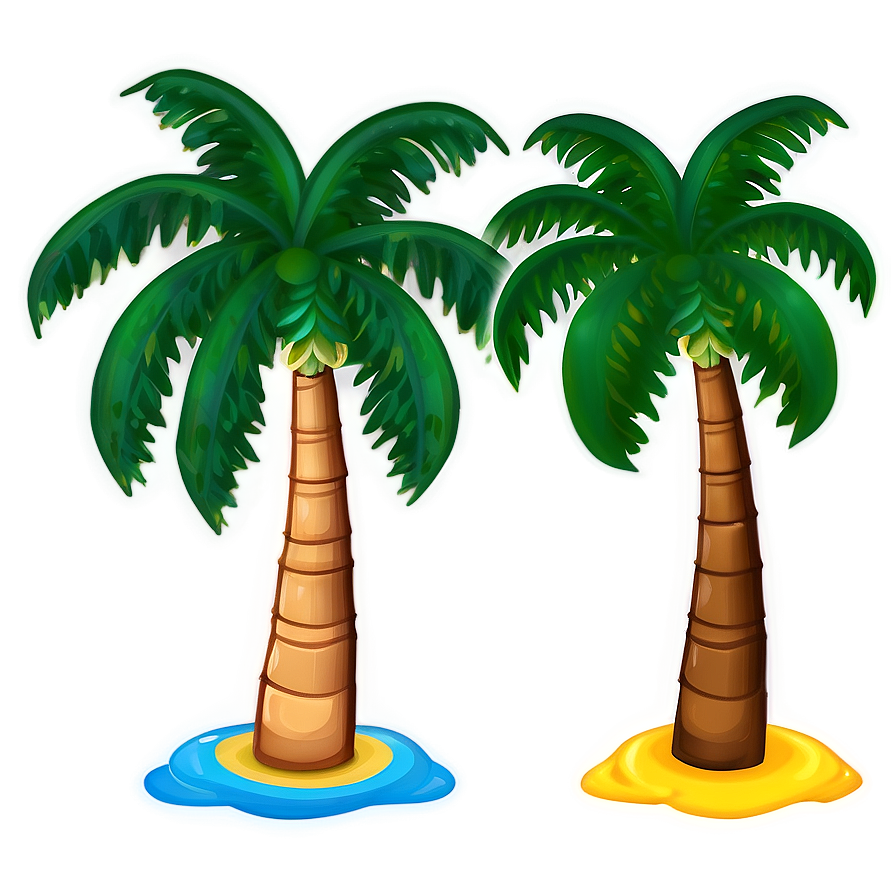 Beach Palm Tree Emoji Png Rxw13