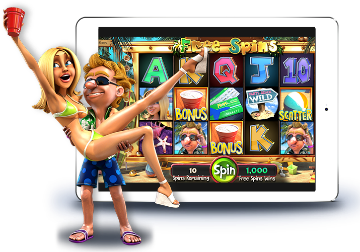 Beach Party Slot Game Characters