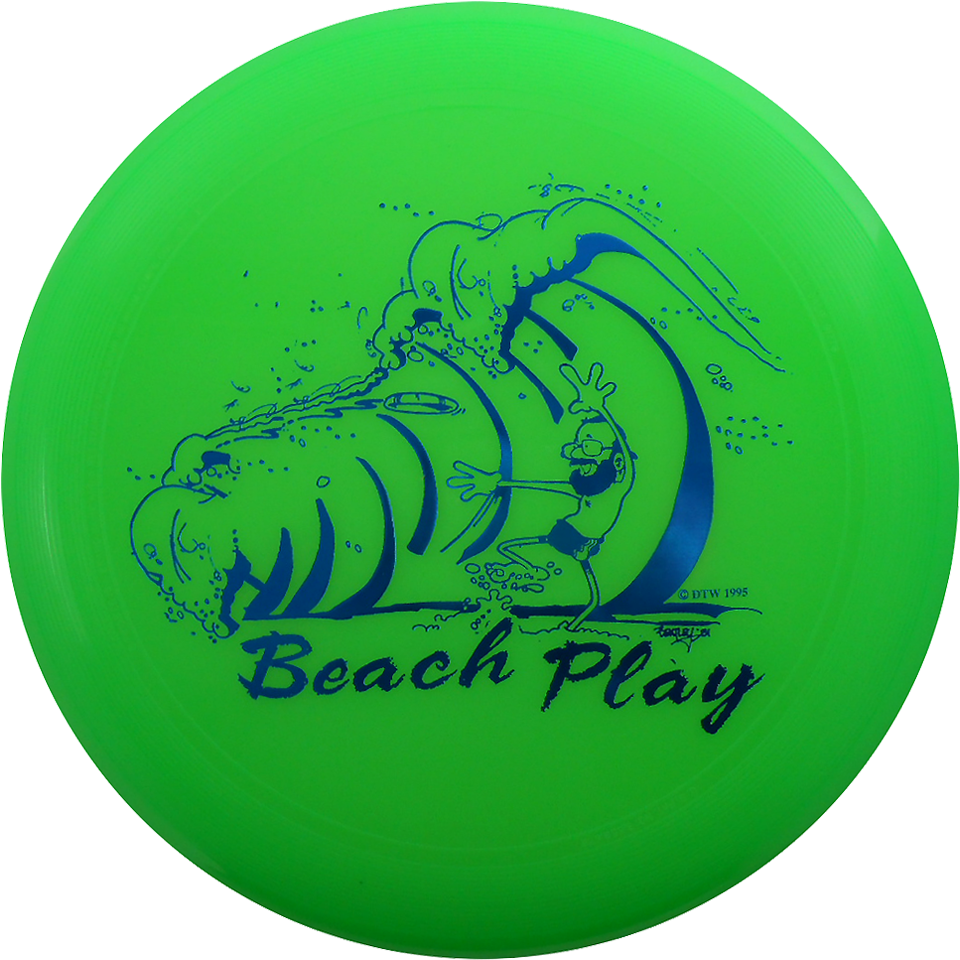 Beach Play Green Frisbee1995