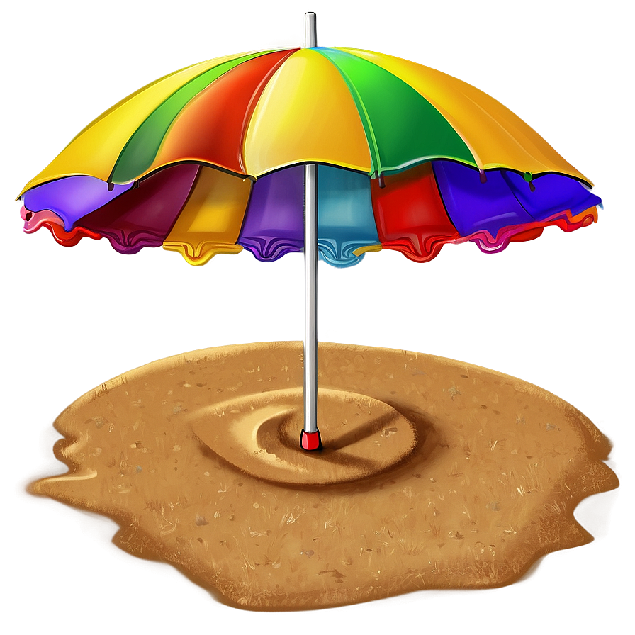 Beach Sand With Umbrella Png Ugw