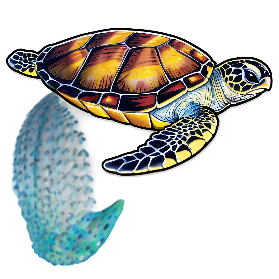 Beach Sea Turtle Swim Png 27