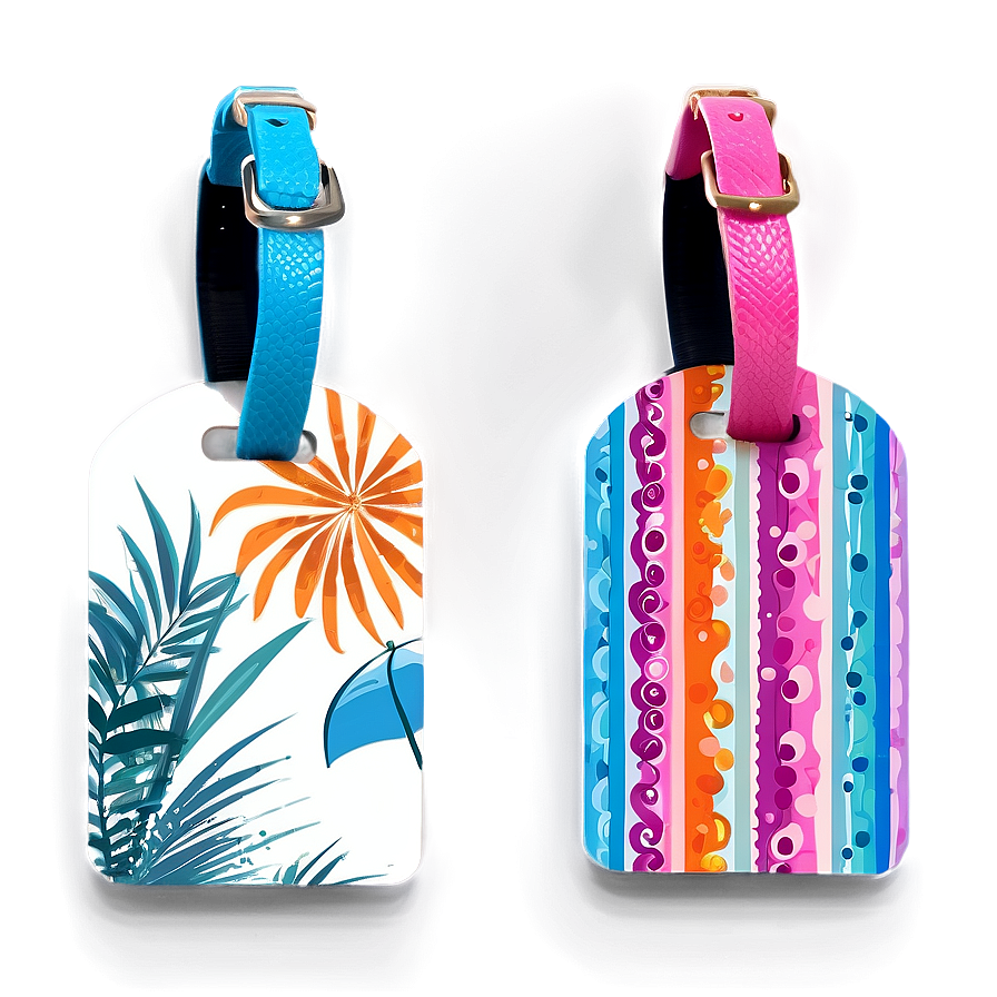 Beach Theme Luggage Tag Png 06292024