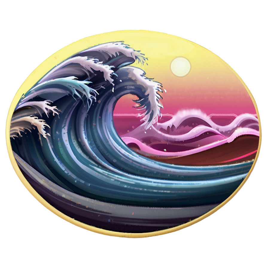 Beach Wave Emoji Png Iue