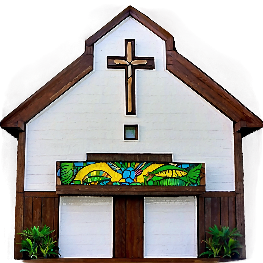 Beachside Chapel Sunset Png Jvv