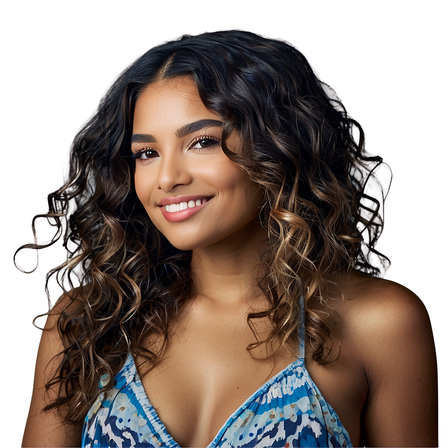 Beachy Hair Waves Png 2