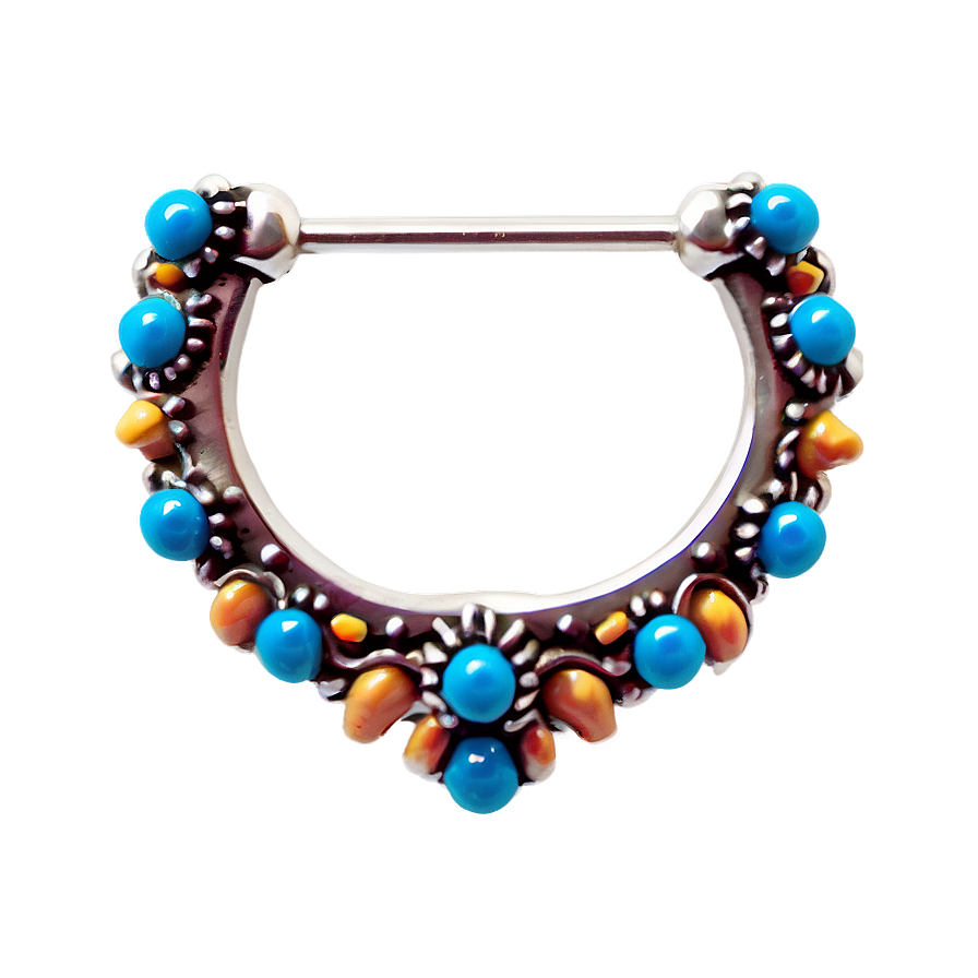 Beaded Nose Ring Png Pej