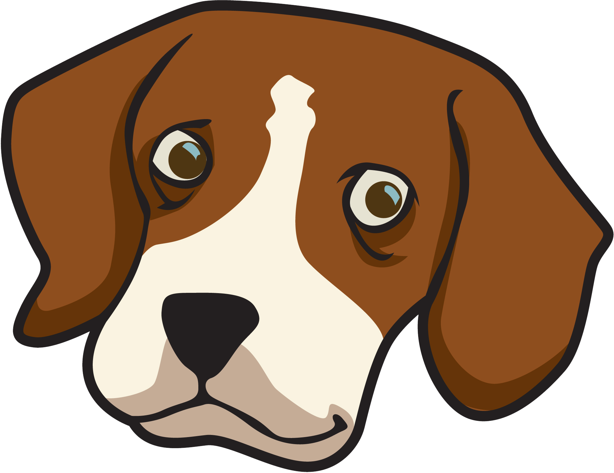 Beagle Portrait Illustration