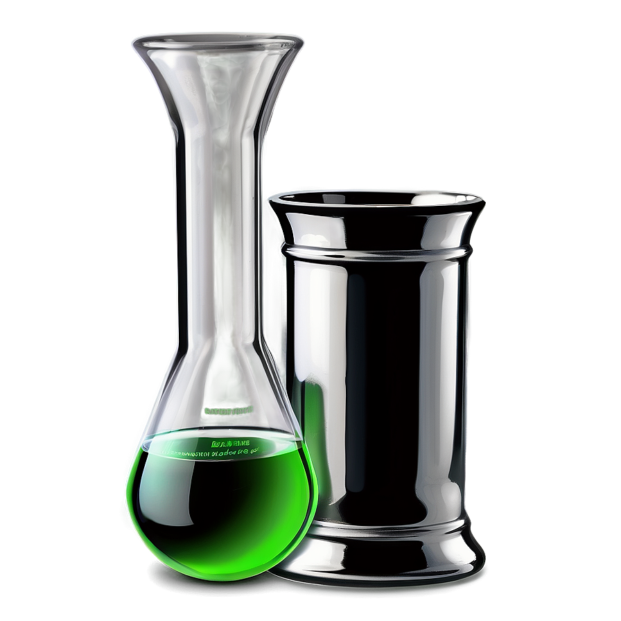 Beaker With Green Solution Png 05232024