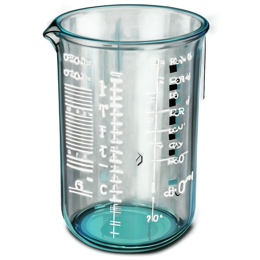 Beaker With Measurements Png Dyf91