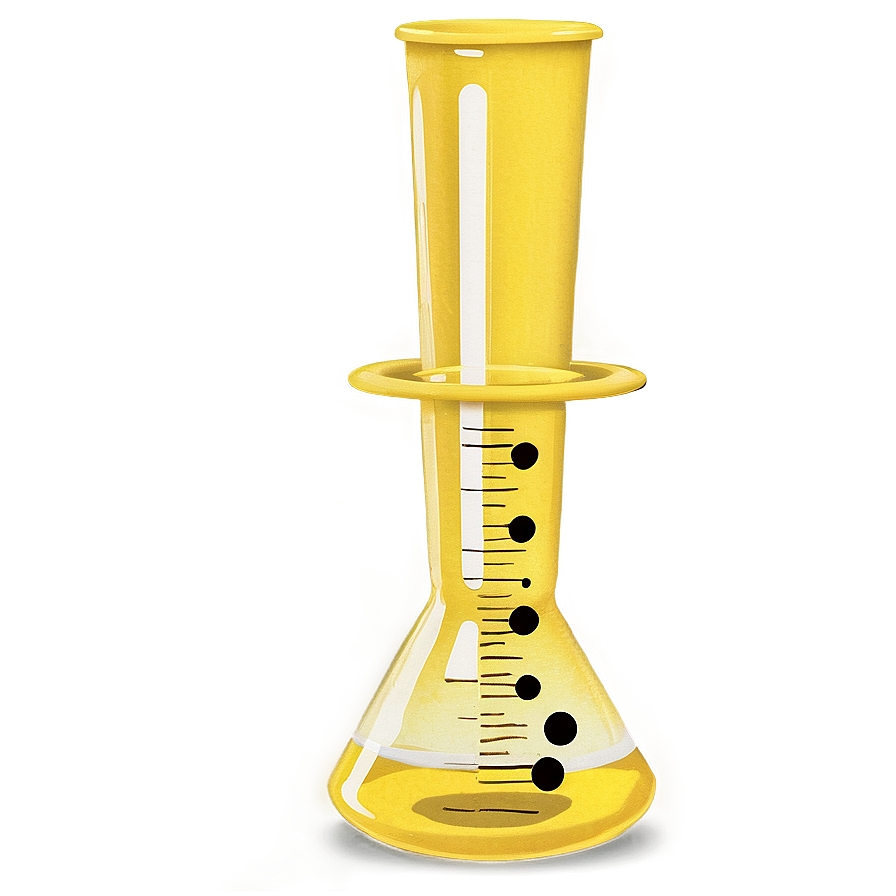 Beaker With Yellow Substance Png 05232024