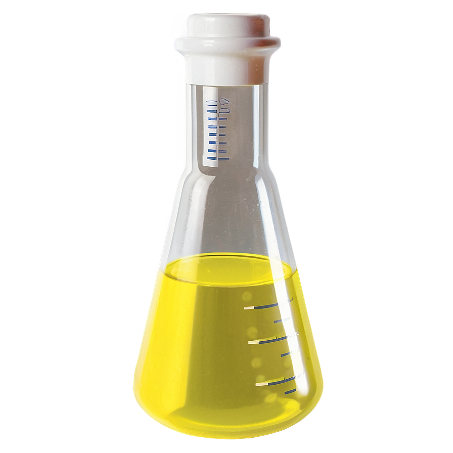 Beaker With Yellow Substance Png Los