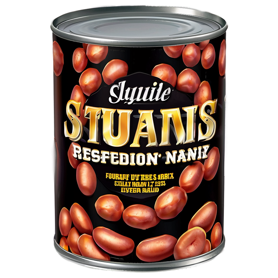 Beans Can On Shelf Png 12