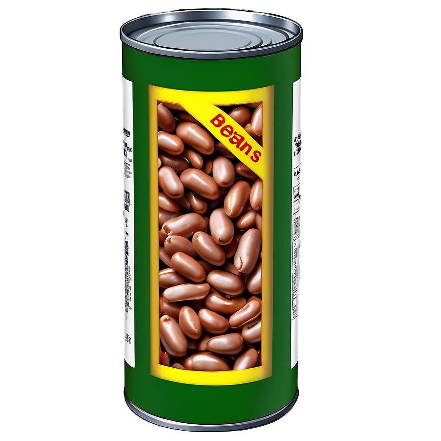 Beans Can With Label Png Oro70