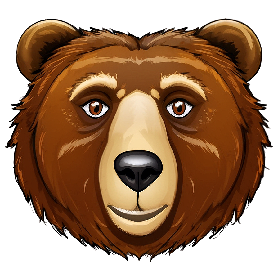 Bear Face Caricature Png 90