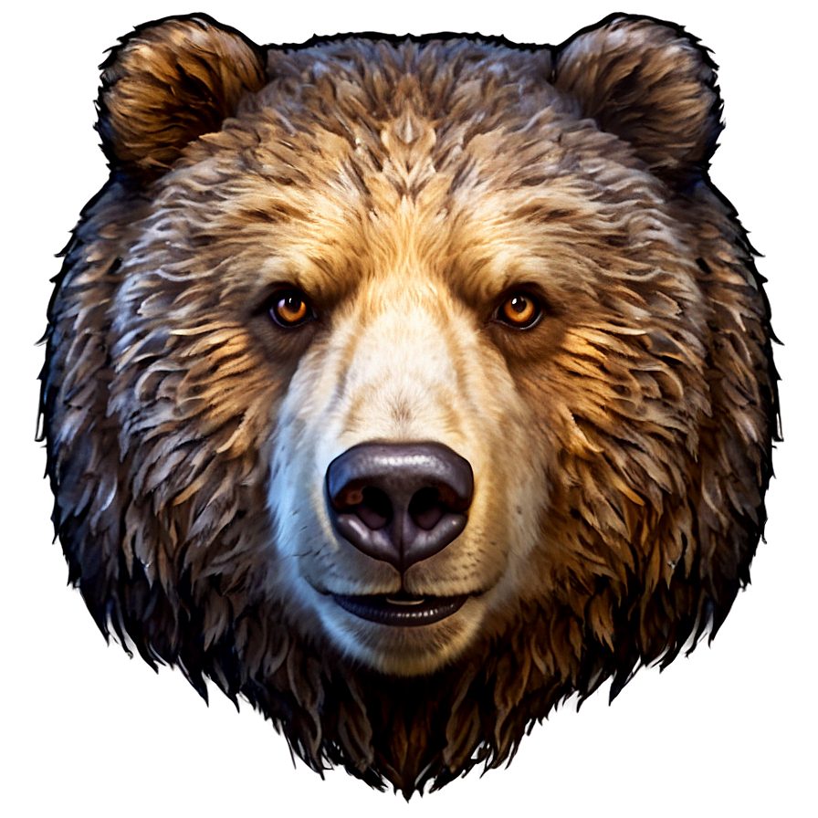 Bear Face Icon Png 96