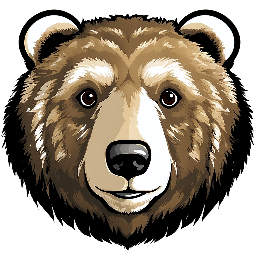 Bear Face Illustration Png You