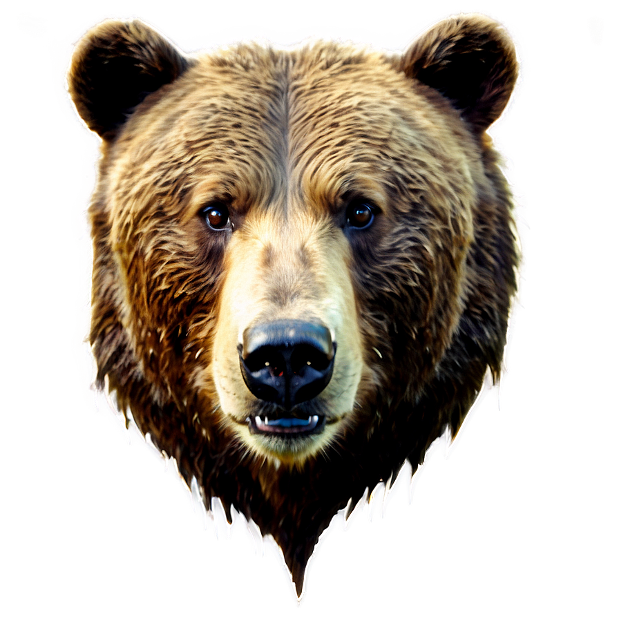 Bear Face Sketch Png 06292024