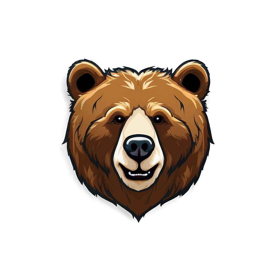 Bear Face Sketch Png Mnb