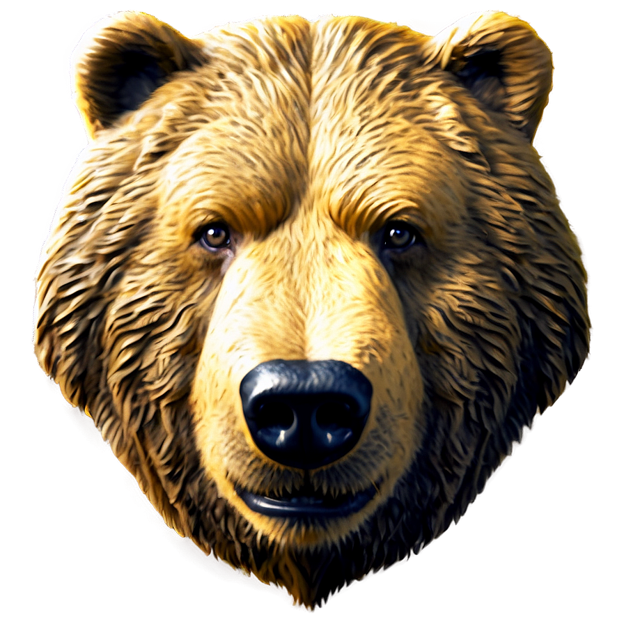 Bear Face Sketch Png Vso32