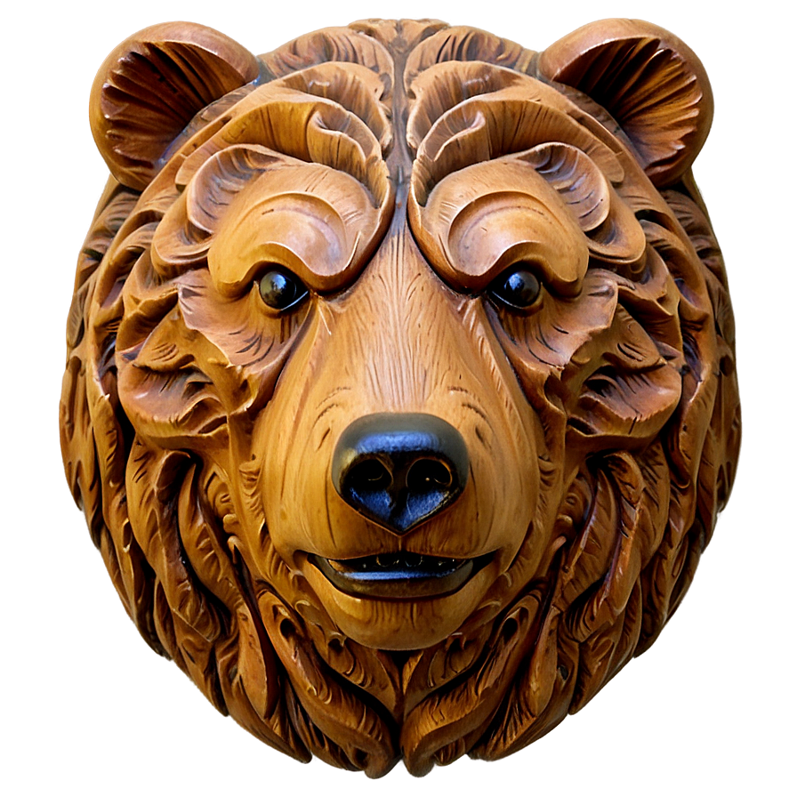 Bear Head Carving Png Kwl25