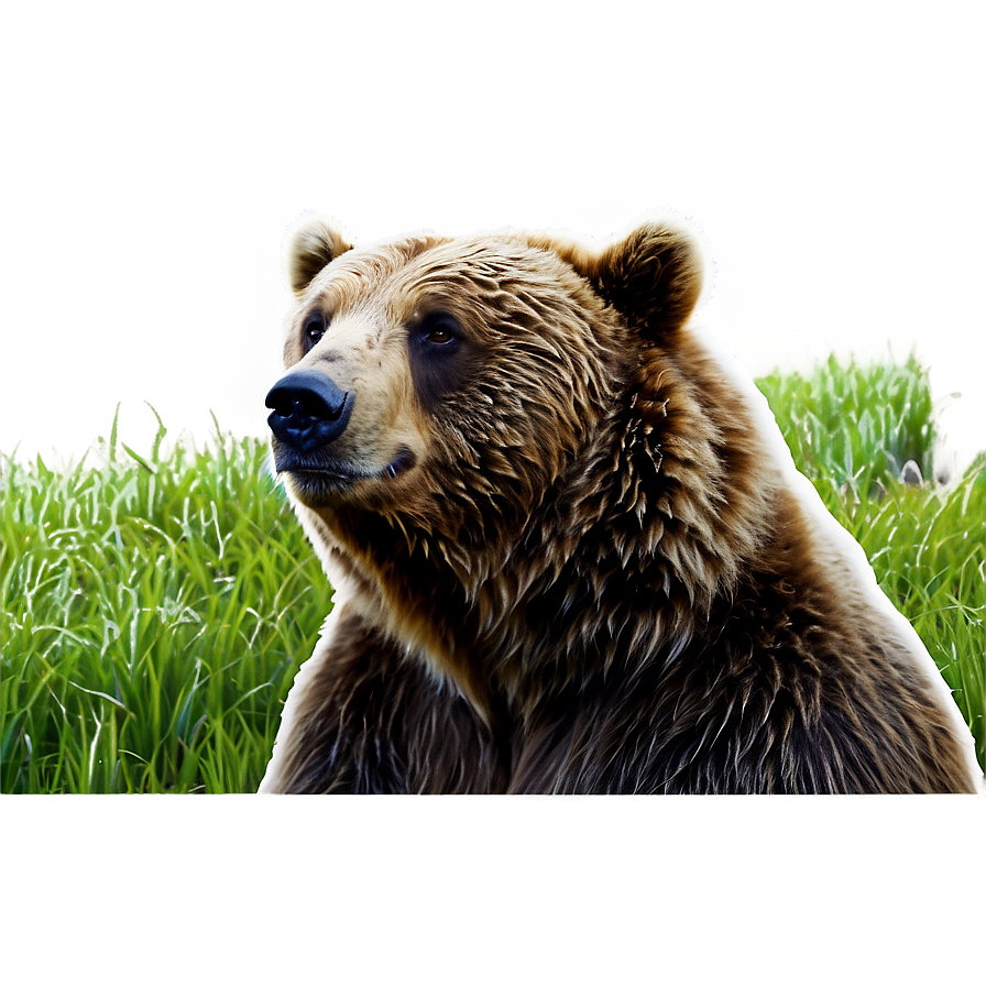 Bear Head In Nature Png 60