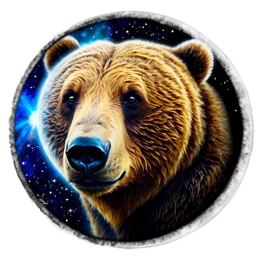 Bear Head In Space Png 67