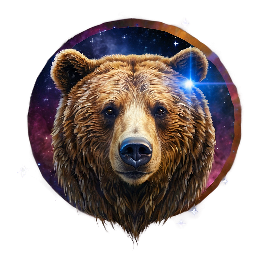 Bear Head In Space Png Pil