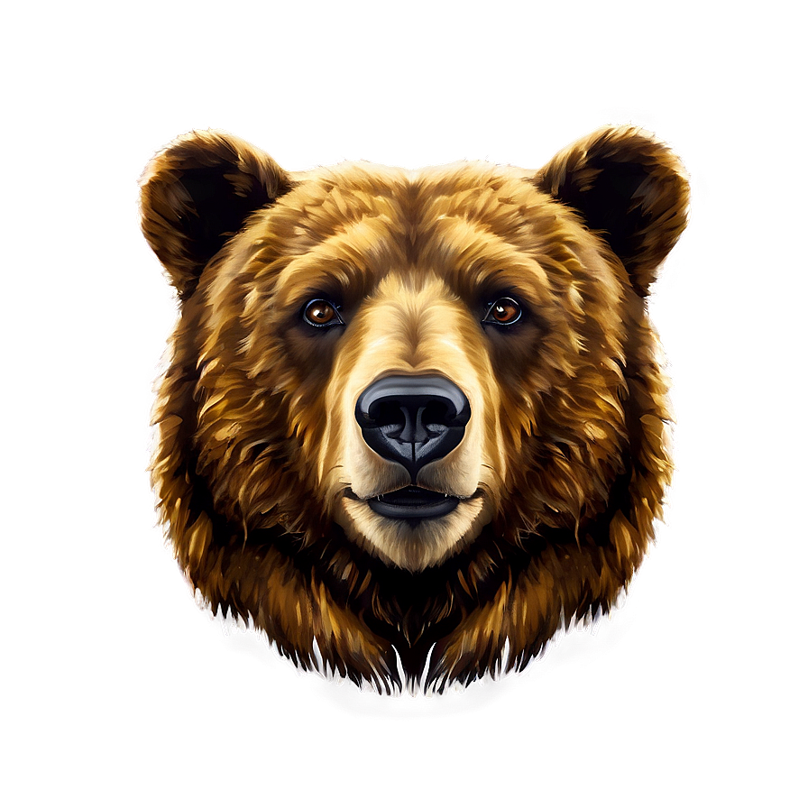 Bear Head Portrait Png Jxk71