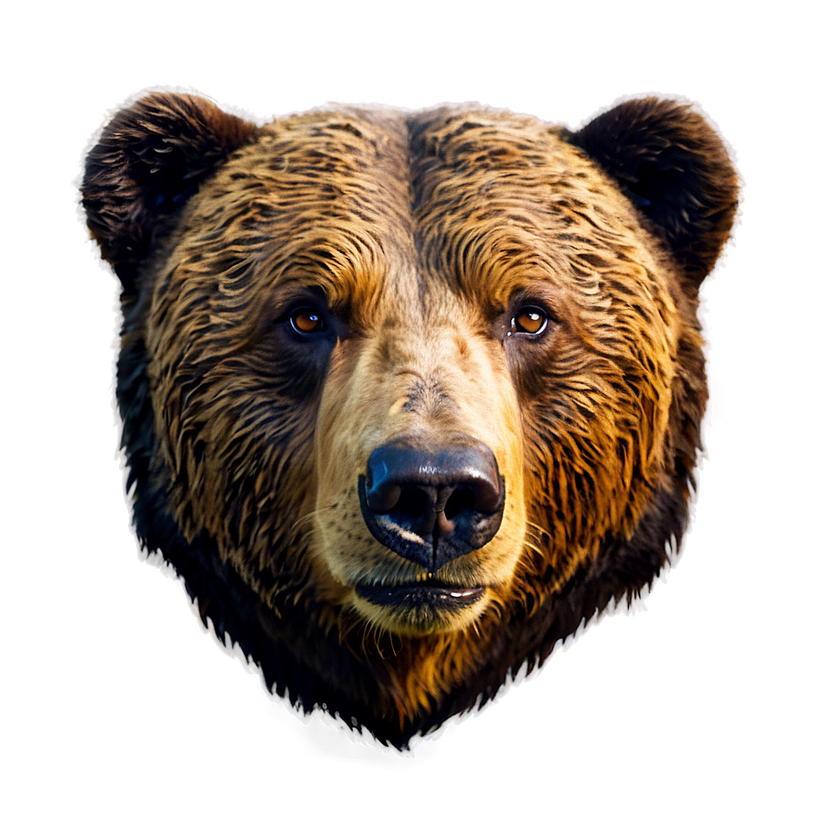 Bear Head Portrait Png Rnd6