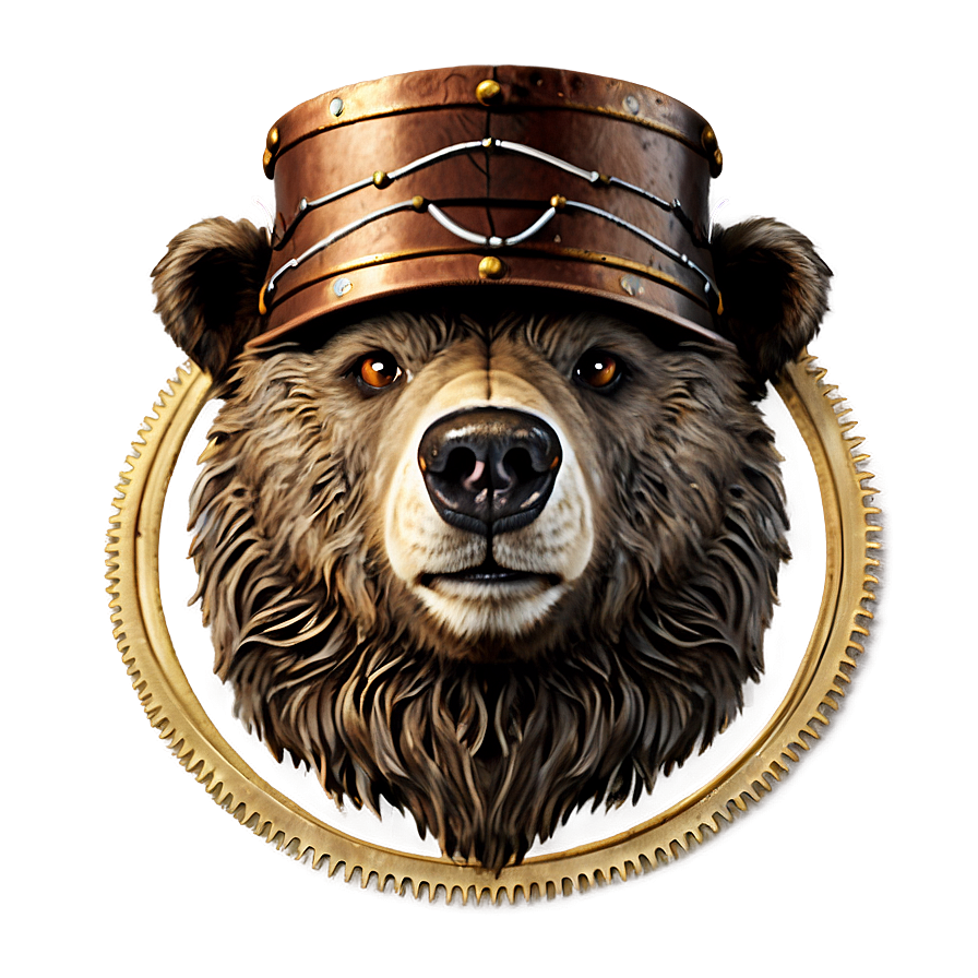 Bear Head Steampunk Png 06292024