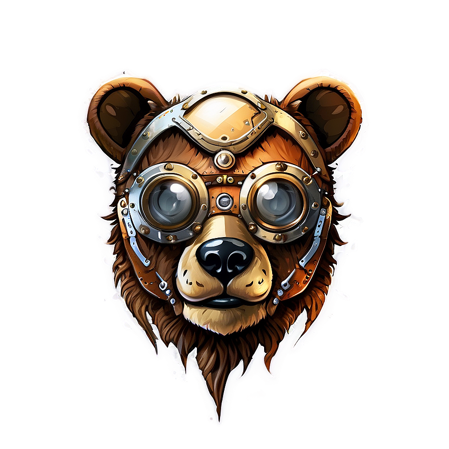 Bear Head Steampunk Png 38