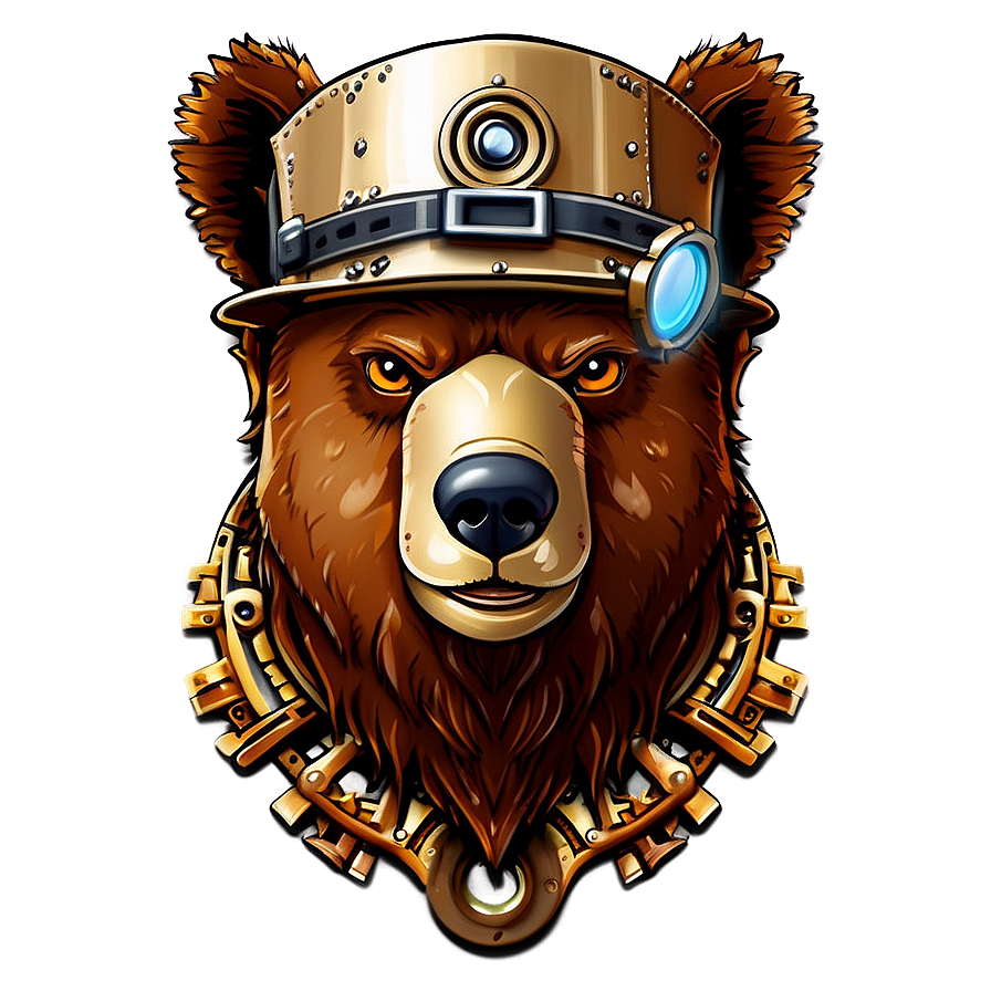 Bear Head Steampunk Png 40