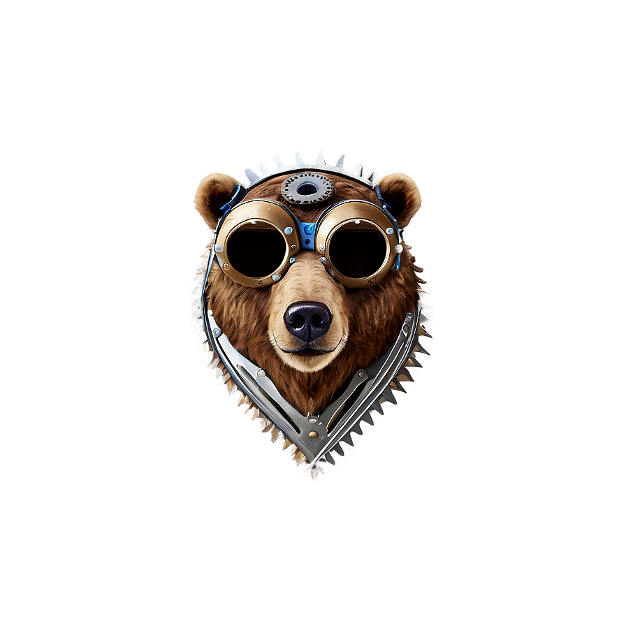 Bear Head Steampunk Png Bff3