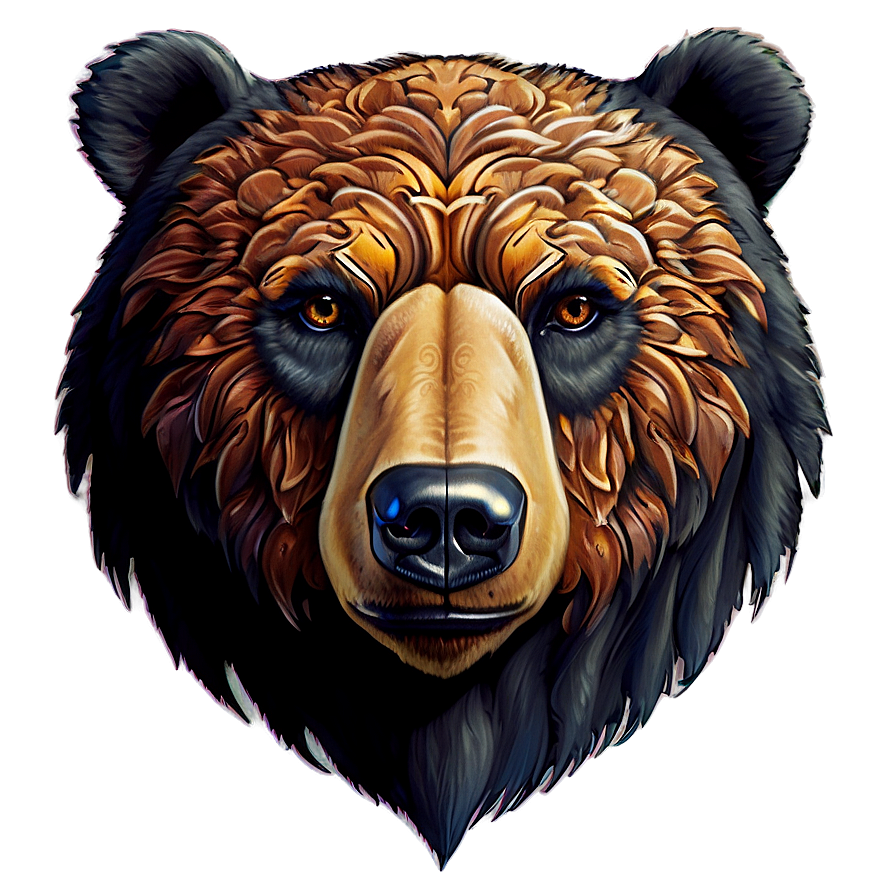 Bear Head Tattoo Design Png 83