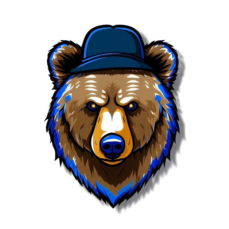 Bear Head With Hat Png Jiw76