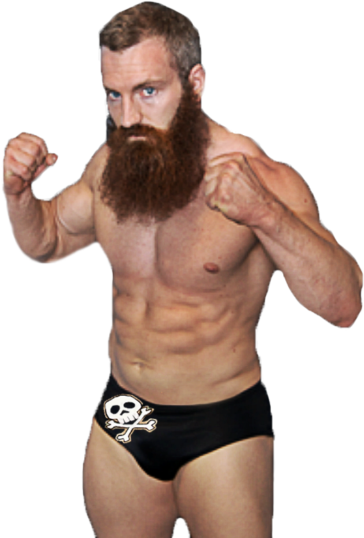 Bearded Wrestler Readyto Fight