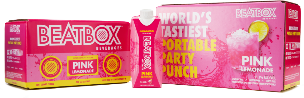 Beatbox Pink Lemonade Beverage Packaging