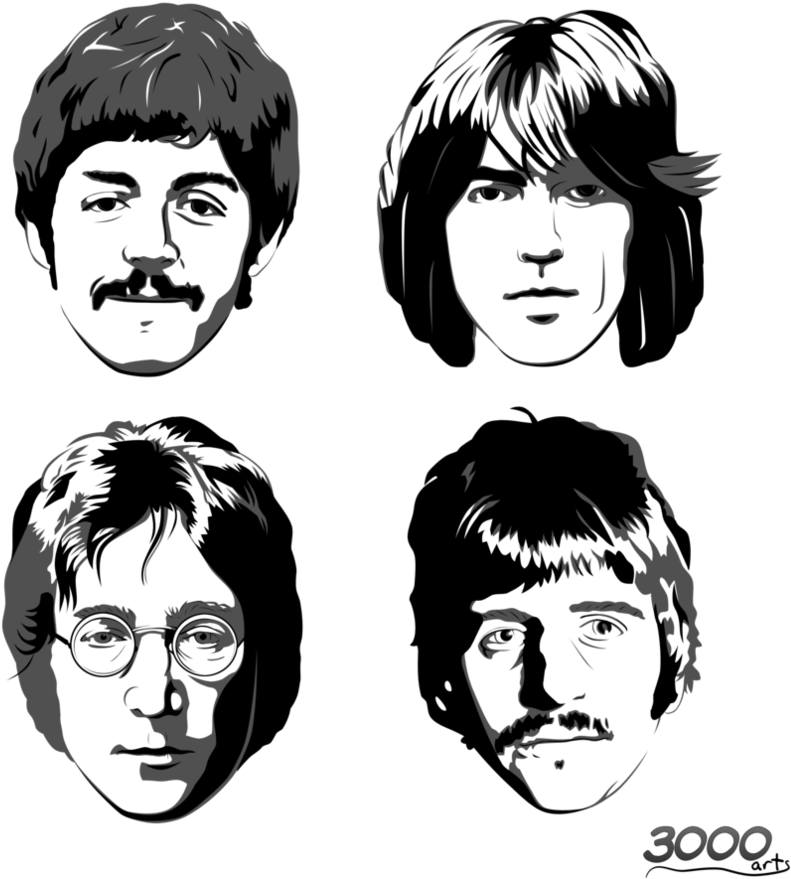 Beatles Iconic Portraits